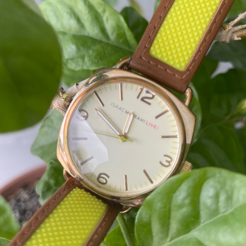 ISAAC MIZRAHI LIVE! Genuine Leather Watch - Picture 2 of 12